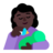 Woman Feeding Baby: Dark Skin Tone