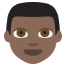 Man: Dark Skin Tone Emoji 👨🏿 image - EmojiTwo style