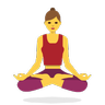 Woman In Lotus Position Emoji 🧘‍♀️ image - Skype style