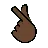 Hand With Index Finger And Thumb Crossed: Dark Skin Tone