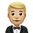 Man In Tuxedo: Medium-Light Skin Tone
