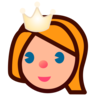 Princess: Medium-Light Skin Tone Emoji 👸🏼 image - Emojidex style