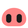 Nariz de cerdo Emoji 🐽 image - Microsoft Classic 2D style