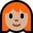 Woman: Medium-Light Skin Tone, Red Hair