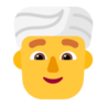 Man Wearing Turban Emoji 👳‍♂️ image - Microsoft Classic 2D style