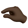 Pinching Hand: Dark Skin Tone Emoji 🤏🏿 image - Huawei Harmony OS style