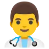 Man Health Worker Emoji 👨‍⚕️ image - Google Noto Color style