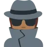 Detective: Medium-Dark Skin Tone Emoji 🕵🏾 image - Twitter / X (Twemoji) style