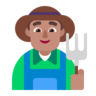 Man Farmer: Medium Skin Tone Emoji 👨🏽‍🌾 image - Microsoft Classic 2D style