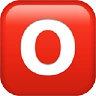 O Button (Blood Type) Emoji 🅾 image - Apple style