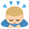 Person Bowing: Medium-Light Skin Tone Emoji 🙇🏼 image - EmojiTwo style