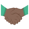 Handshake: Dark Skin Tone Emoji 🤝🏿 image - EmojiTwo style