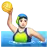 Woman Playing Water Polo: Light Skin Tone