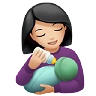 Woman Feeding Baby: Light Skin Tone Emoji 👩🏻‍🍼 image - Apple style