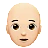 Person: Light Skin Tone, Bald