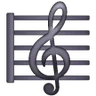 Musical Score Emoji 🎼 image - Samsung style