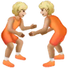People Wrestling: Medium-Light Skin Tone Emoji 🤼🏼 image - Samsung style