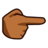 Backhand Index Pointing Right: Medium-Dark Skin Tone