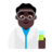 Man Scientist: Dark Skin Tone