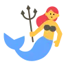 Mermaid Emoji 🧜‍♀️ image - Tossface style
