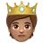 Person With Crown: Medium Skin Tone