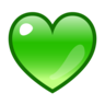 Coração verde Emoji 💚 image - Emojidex style