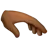 Palm Down Hand: Medium-Dark Skin Tone
