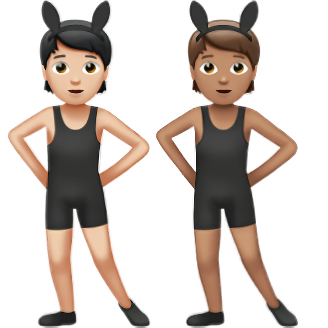 People With Bunny Ears: Light Skin Tone, Medium Skin Tone