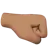 Right-Facing Fist: Medium Skin Tone