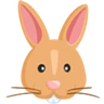 토끼 얼굴 Emoji 🐰 image - Facebook Messenger (2016) style