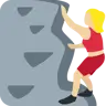 Woman Climbing: Medium-Light Skin Tone Emoji 🧗🏼‍♀️ image - Twitter / X (Twemoji) style