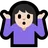 Person Shrugging: Light Skin Tone