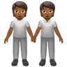 People Holding Hands: Medium-Dark Skin Tone Emoji 🧑🏾‍🤝‍🧑🏾 image - Apple style