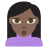 Person Pouting: Dark Skin Tone