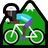 Woman Mountain Biking: Dark Skin Tone