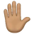 Raised Hand: Medium Skin Tone