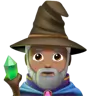 Man Mage: Medium Skin Tone Emoji 🧙🏽‍♂️ image - Apple style