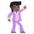 Man Dancing: Dark Skin Tone