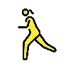Woman Running Emoji 🏃‍♀️ image - OpenMoji style