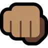 Oncoming Fist: Medium Skin Tone Emoji 👊🏽 image - Microsoft Windows 10 Segoe UI Emoji style