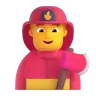 Man Firefighter Emoji 👨‍🚒 image - Microsoft 3D Fluent style