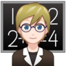 Teacher: Light Skin Tone Emoji 🧑🏻‍🏫 image - Emojidex style
