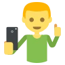 Emoji szelfi 🤳 image - EmojiTwo style