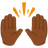 Raising Hands: Medium-Dark Skin Tone