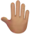 Raised Back Of Hand: Medium Skin Tone