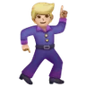 Man Dancing: Medium-Light Skin Tone Emoji 🕺🏼 image - Samsung style