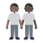 People Holding Hands: Medium-Dark Skin Tone, Dark Skin Tone