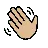 Waving Hand: Medium-Light Skin Tone
