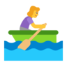Woman Rowing Boat Emoji 🚣‍♀️ image - Microsoft Classic 2D style