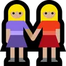 Women Holding Hands: Medium-Light Skin Tone Emoji 👭🏼 image - Microsoft Windows 10 Segoe UI Emoji style